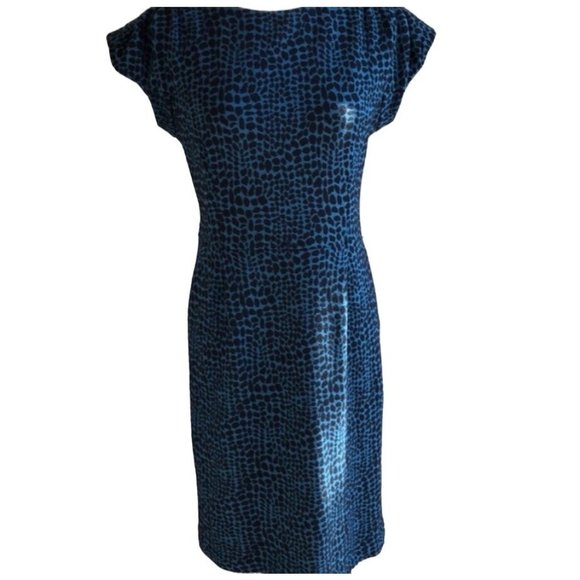 Calvin Klein Dresses & Skirts - Calvin Klein Women's Teal Leopard Dress Sz L